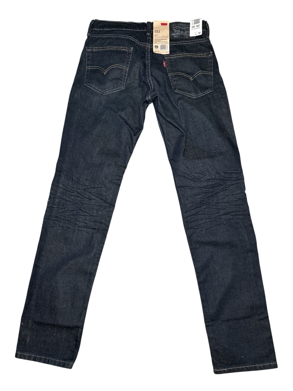 NEW! Levi's 511 Slim Fit Men's 29x32 Dark Wash Indigo Denim Jeans